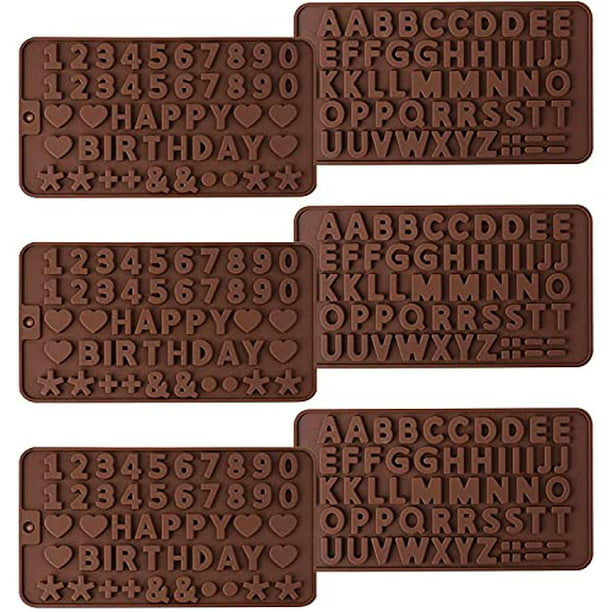 Alphabet Silicone Candy Mold party favors ice cubes cake decorating
